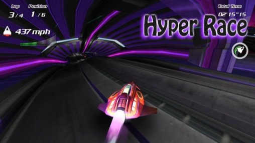 Screenshots of the Hyper race game for iPhone, iPad or iPod.