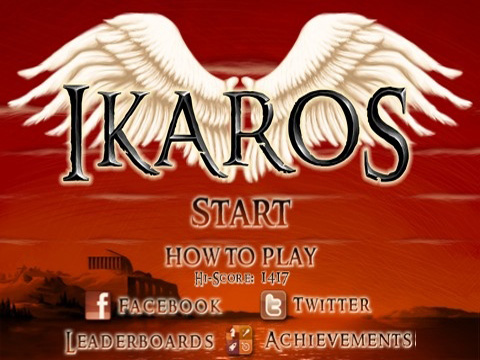 Screenshots of the Ikaros game for iPhone, iPad or iPod.
