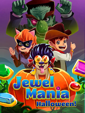 Screenshots of the Jewel Mania: Halloween game for iPhone, iPad or iPod.