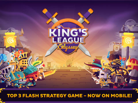 Screenshots of the King's League: Odyssey game for iPhone, iPad or iPod.