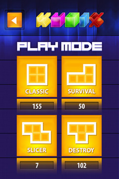 Screenshots of the Kubix game for iPhone, iPad or iPod.