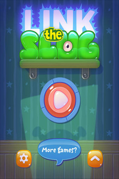 Screenshots of the Link The Slug game for iPhone, iPad or iPod.