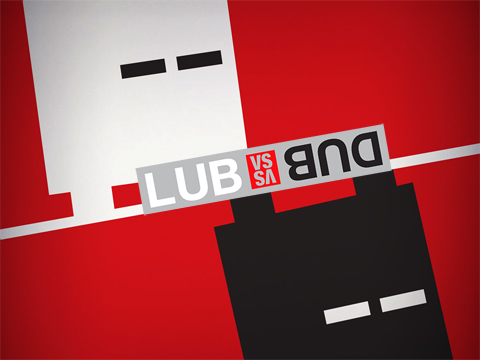 Screenshots of the Lub vs. Dub game for iPhone, iPad or iPod.
