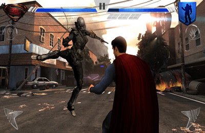 Screenshots of the Man of Steel game for iPhone, iPad or iPod.