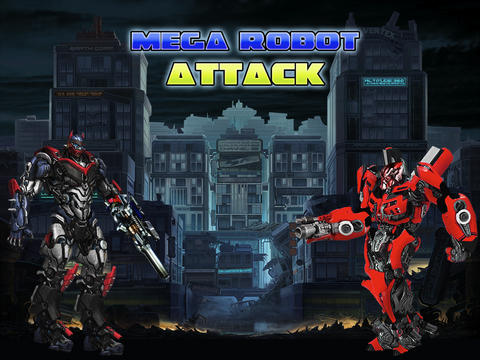 Screenshots of the Mega Robot Attack game for iPhone, iPad or iPod.