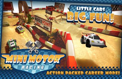 Screenshots of the Mini Motor Racing game for iPhone, iPad or iPod.