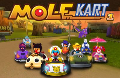 Screenshots of the Mole Kart game for iPhone, iPad or iPod.