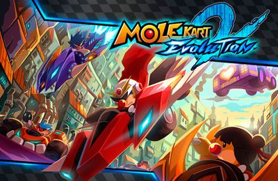 Screenshots of the Mole Kart 2 Evolution game for iPhone, iPad or iPod.