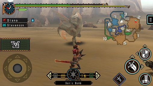 Screenshots of the Monster hunter freedom unite game for iPhone, iPad or iPod.