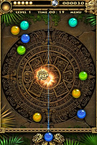 Screenshots of the Montezuma stones game for iPhone, iPad or iPod.