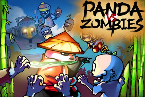 Screenshots of the Panda vs. zombies game for iPhone, iPad or iPod.