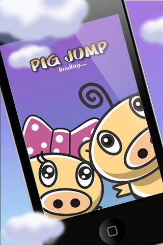 Screenshots of the PigJump game for iPhone, iPad or iPod.