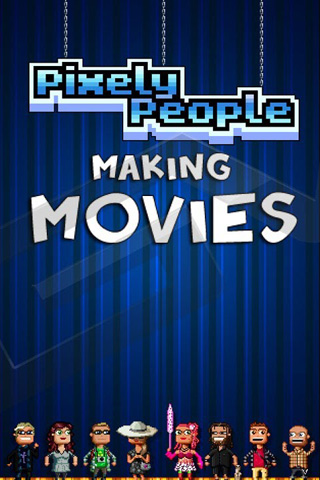 Screenshots of the Pixely People Making Movies game for iPhone, iPad or iPod.