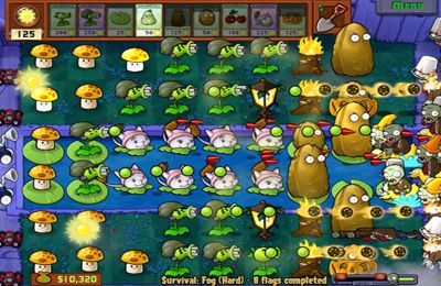 Screenshots of the Plants vs. Zombies game for iPhone, iPad or iPod.