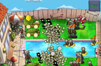 Screenshots of the Plants vs. Zombies game for iPhone, iPad or iPod.