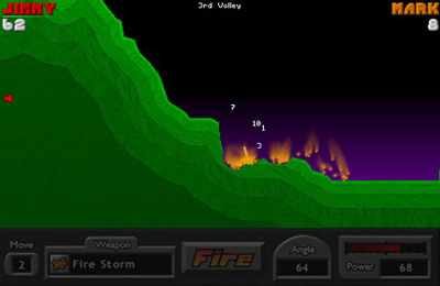 Pocket Tanks Deluxe - iPhone game screenshots. Gameplay Pocket Tanks ...