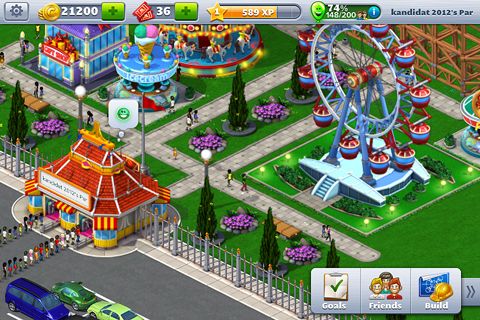 Screenshots of the Rollercoaster tycoon 4: Mobile game for iPhone, iPad or iPod.