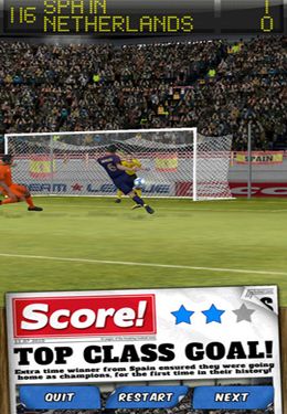 Screenshots of the Score! Classic Goals game for iPhone, iPad or iPod.