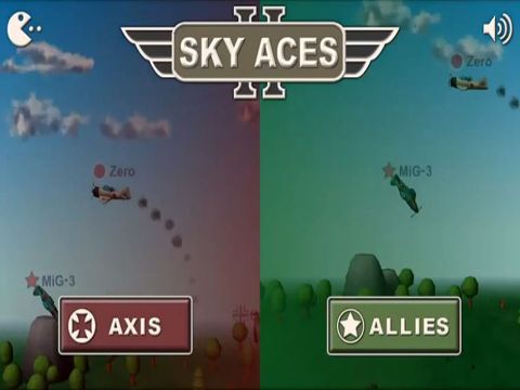 Screenshots of the Sky Aces 2 game for iPhone, iPad or iPod.