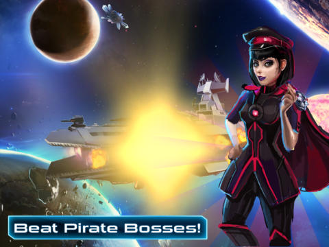 Screenshots of the Space Laser – Pirates! Puzzles! Explosions! game for iPhone, iPad or iPod.