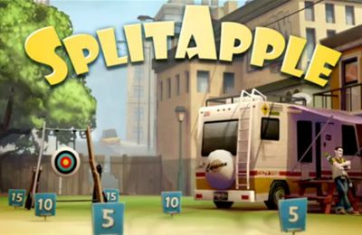 Screenshots of the Split Apple game for iPhone, iPad or iPod.