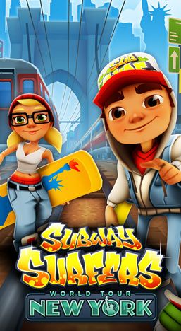 Screenshots of the Subway surfers: New-York game for iPhone, iPad or iPod.