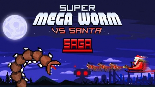 Screenshots of the Super mega worm vs. Santa: saga game for iPhone, iPad or iPod.