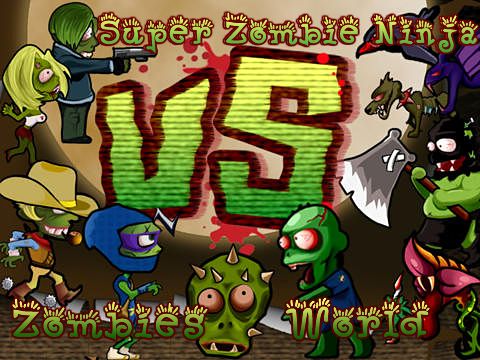 Screenshots of the Super zombie ninja vs. zombies world game for iPhone, iPad or iPod.