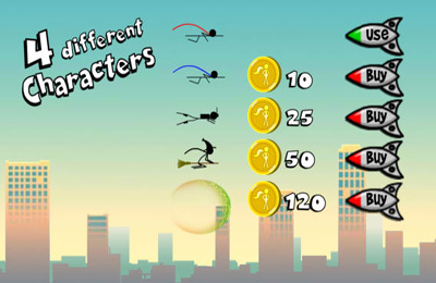 Screenshots of the Superhero Stickman game for iPhone, iPad or iPod.