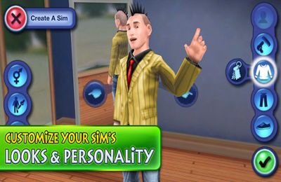Screenshots of the The Sims 3 game for iPhone, iPad or iPod.