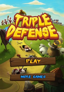 Screenshots of the Triple Defense game for iPhone, iPad or iPod.
