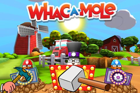 Screenshots of the Whac a mole game for iPhone, iPad or iPod.