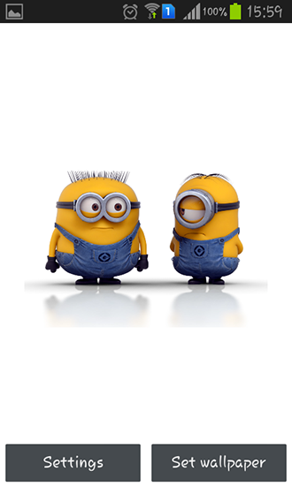 Screenshots of the Despicable me 2 for Android tablet, phone.