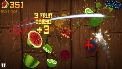 Fruit Ninja - Symbian game screenshots. Gameplay Fruit Ninja