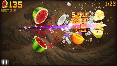 screenshots. Gameplay Fruit Ninja