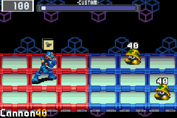 Megaman Battle network 3. Blue version - Symbian game screenshots. Gameplay Megaman Battle network 3. Blue version