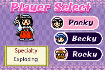 Pocky & Rocky with Becky (KiKi KaiKai advance) - Symbian game screenshots. Gameplay Pocky & Rocky with Becky (KiKi KaiKai advance)