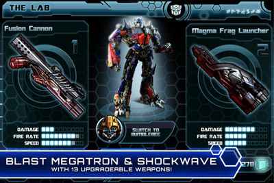 Transformers Dark Of The Moon HD - Symbian game screenshots. Gameplay Transformers Dark Of The Moon HD