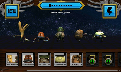 Screenshots of the Grain Reapers for Android tablet, phone.