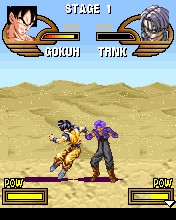 Ponsel permainan Dragon Ball Z Saiyan Fighters - screenshot.  Gameplay Dragon Ball Z Saiyan Fighters