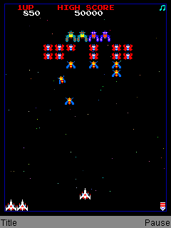 Galaxian (Galaga) - java game for mobile. Galaxian (Galaga) free download.